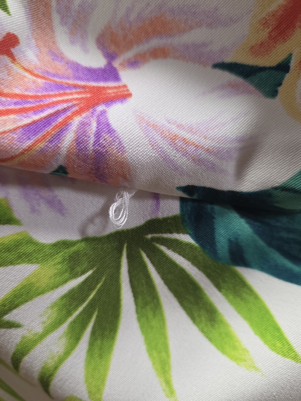 Dress Barn White Floral Hibiscus Sleeveless Dress with belt anchors - Picture 6 of 9
